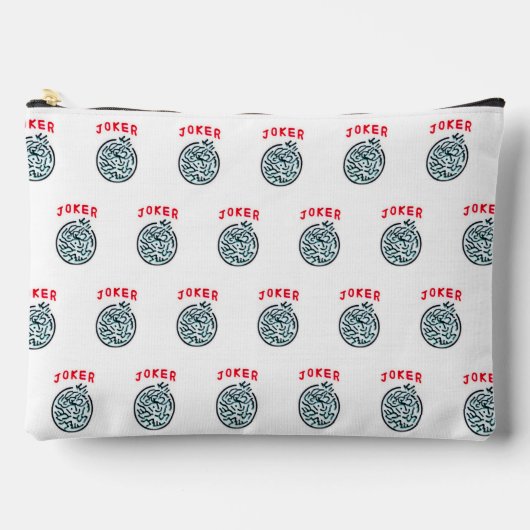 MahJong-Spielsymbol Joker-Kachel Zubehörtasche (Vorderseite)