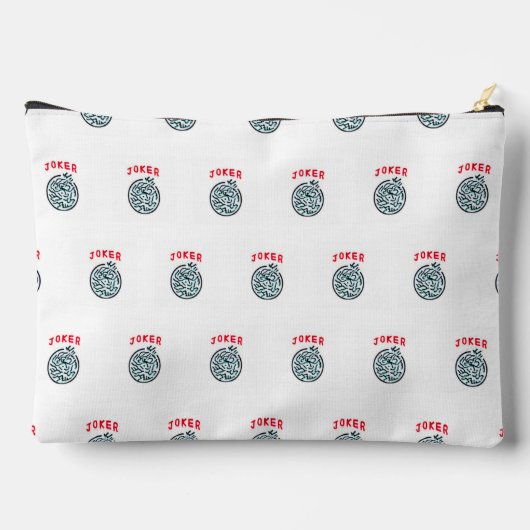 MahJong-Spielsymbol Joker-Kachel Zubehörtasche (Rückseite)