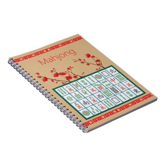 Mahjong Spiral Foto Notebook Notizblock (Rechte Seite)
