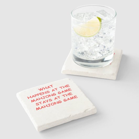 mahjong steinuntersetzer (Seitenansicht)