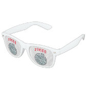 MahJong Symbol Joker Adult Retro Party Shades Partybrille (Schrägansicht)