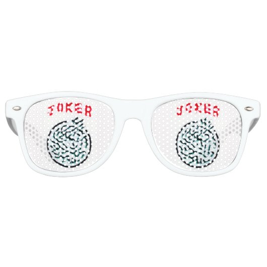 MahJong Symbol Joker Adult Retro Party Shades Partybrille (Vorderseite)