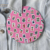 MahJong-Symbole auf Rosa Button (Beispiel)