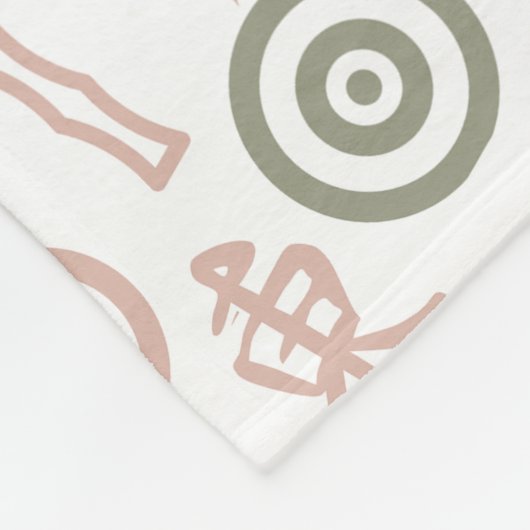 Mahjong Symbole Fleecedecke (Ecke)