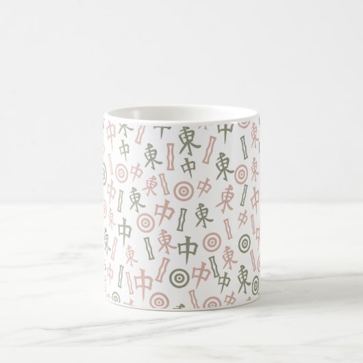 Mahjong Symbole Kaffeetasse (Mittel)
