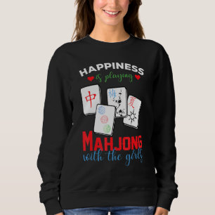 Mahjong T-Shirt Glück spielt Mahjong Sweatshirt