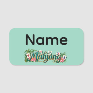 Mahjong-Tags Namensschild