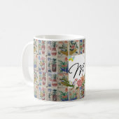 Mahjong Tasse Floral (Vorderseite Links)