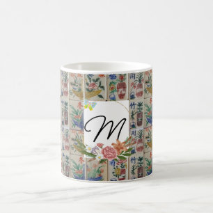 Mahjong Tasse Floral