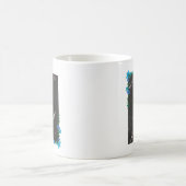 Mahjong-Tasse mit Blue Floral Accent Kaffeetasse (Mittel)