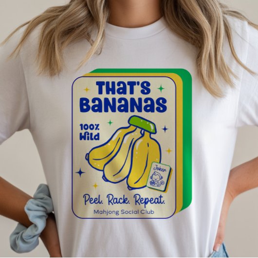 Mahjong That's Bananas Spielstein T-Shirt