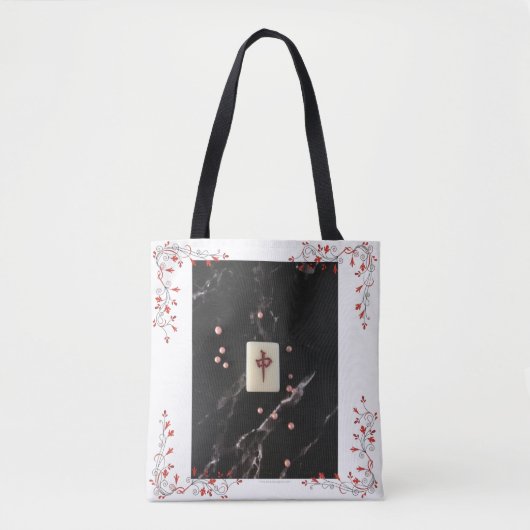Mahjong thematische Tasche mit dem Roten Drachen (Vorderseite)