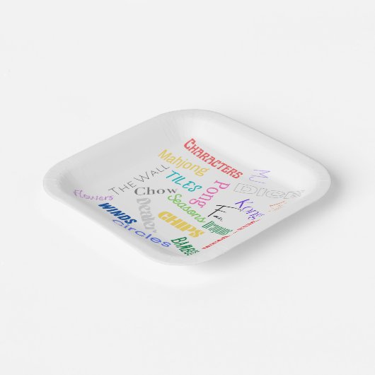 Mahjong Themed Paper Teller 7" (Gewinkelt)