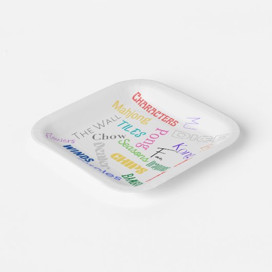 Mahjong Themed Paper Teller 7" (Gewinkelt)