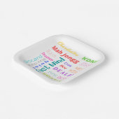 Mahjong themed Teller mit amerikanischem Mah Jongg (Gewinkelt)