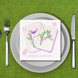 Mahjong Tile Napkins for Mahjong Party Decor Serviette