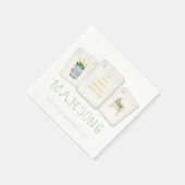 Mahjong Tile Napkins for Preppy Mahjong Party Serviette (Ecke)