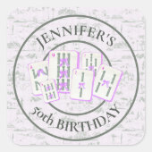 Mahjong Tile Sticker für Mahjong Party Decor (Vorderseite)