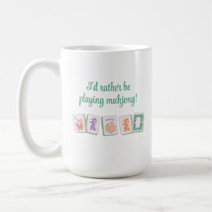 Mahjong Tile Tasse, helle Farbfliesen Kaffeetasse