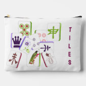 Mahjong Tile Zipped Bag Zubehörtasche (Vorderseite)