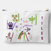 Mahjong Tile Zipped Bag Zubehörtasche (Rückseite)