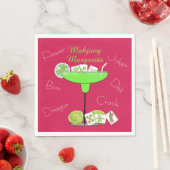 Mahjong Tiles and Margarita Paper Napkin Serviette (Beispiel)