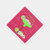 Mahjong Tiles and Margarita Paper Napkin Serviette (Ecke)