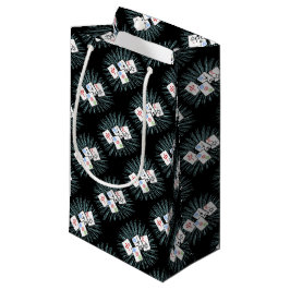 Mahjong Tiles auf Black Small Geschenktasche Kleine Geschenktüte