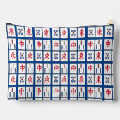 Mahjong Tiles Design Accessory Bag Zubehörtasche (Rückseite)