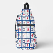 Mahjong Tiles Design Sling Bag (Vorderseite)