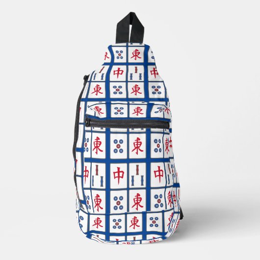 Mahjong Tiles Design Sling Bag (Vorderseite)