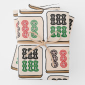 Mahjong Tiles Luck Strategy Player Fans Geschenkpapier Set (Beispiel)