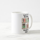 Mahjong Tiles Luck Strategy Player Fans Kaffeetasse (VorderseiteRechts)