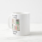 Mahjong Tiles Luck Strategy Player Fans Kaffeetasse (Vorderseite Links)