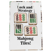 Mahjong Tiles Luck Strategy Player Fans Mittlere Geschenktüte (Vorderseite)
