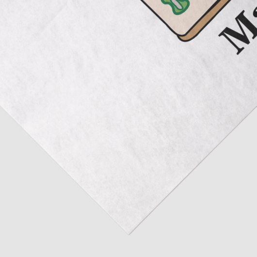 Mahjong Tiles Luck Strategy Player Fans Seidenpapier (Detail)