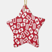 Mahjong Tiles Merry Christmas Keramik Ornament (Links)