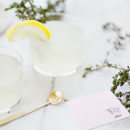 Mahjong Tiles Monogram Lavender Rechteckiger Pappuntersetzer