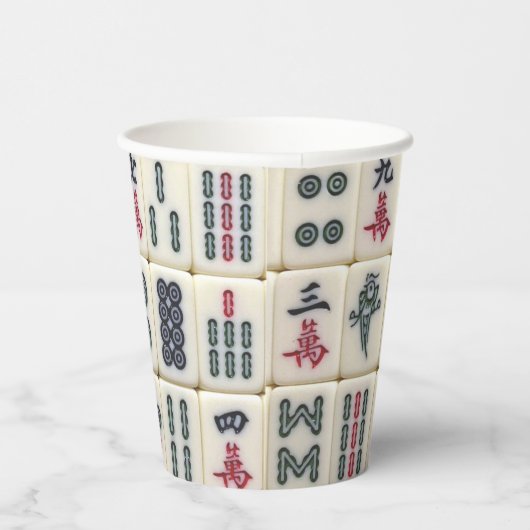 Mahjong Tiles Pappbecher (Rechts)