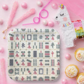 Mahjong Tiles Pappteller (Party)