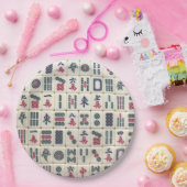 Mahjong Tiles Pappteller (Party)