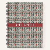 Mahjong Tiles Pattern Personalisiert Notizblock (Vorderseite)