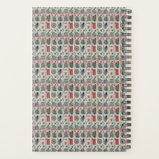 Mahjong Tiles Pattern Personalisiert Planer (Rückseite)