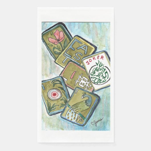 Mahjong Tiles Serviette (Vorderseite)