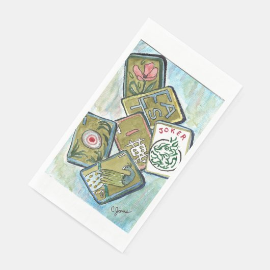 Mahjong Tiles Serviette (Ecke)