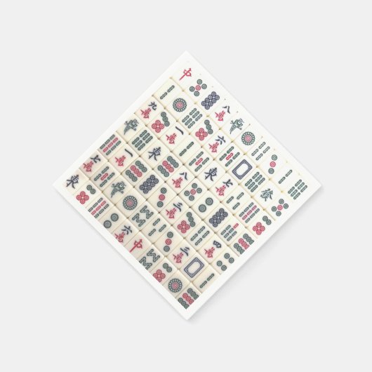 Mahjong Tiles Serviette (Ecke)