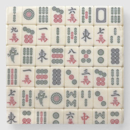 Mahjong Tiles Steinuntersetzer