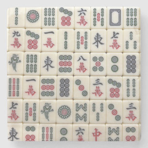 Mahjong Tiles Steinuntersetzer