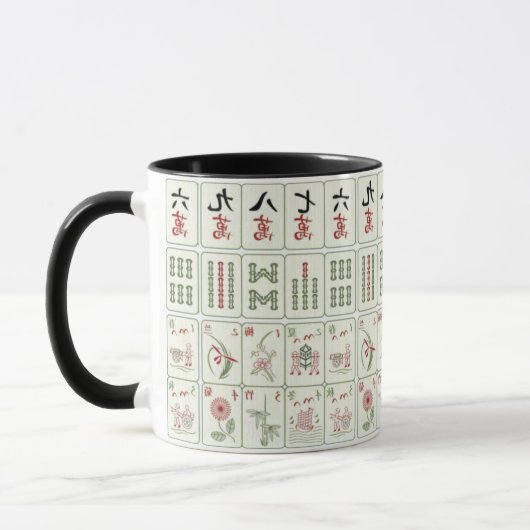 Mahjong Tiles Tasse (Links)