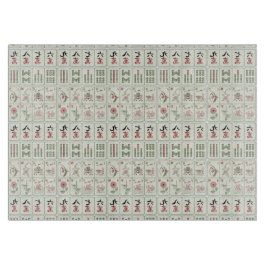 Mahjong Tiles Tempered Glas Schneidebrett